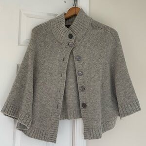Brooks Brothers 100% wool sweater cape